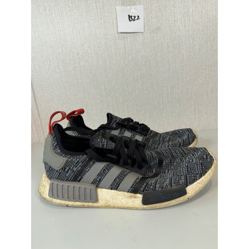 Adidas Mens Nmd R1 Glitch Core Sneakers Black Camo BB2884 Low Top Lace Up 10